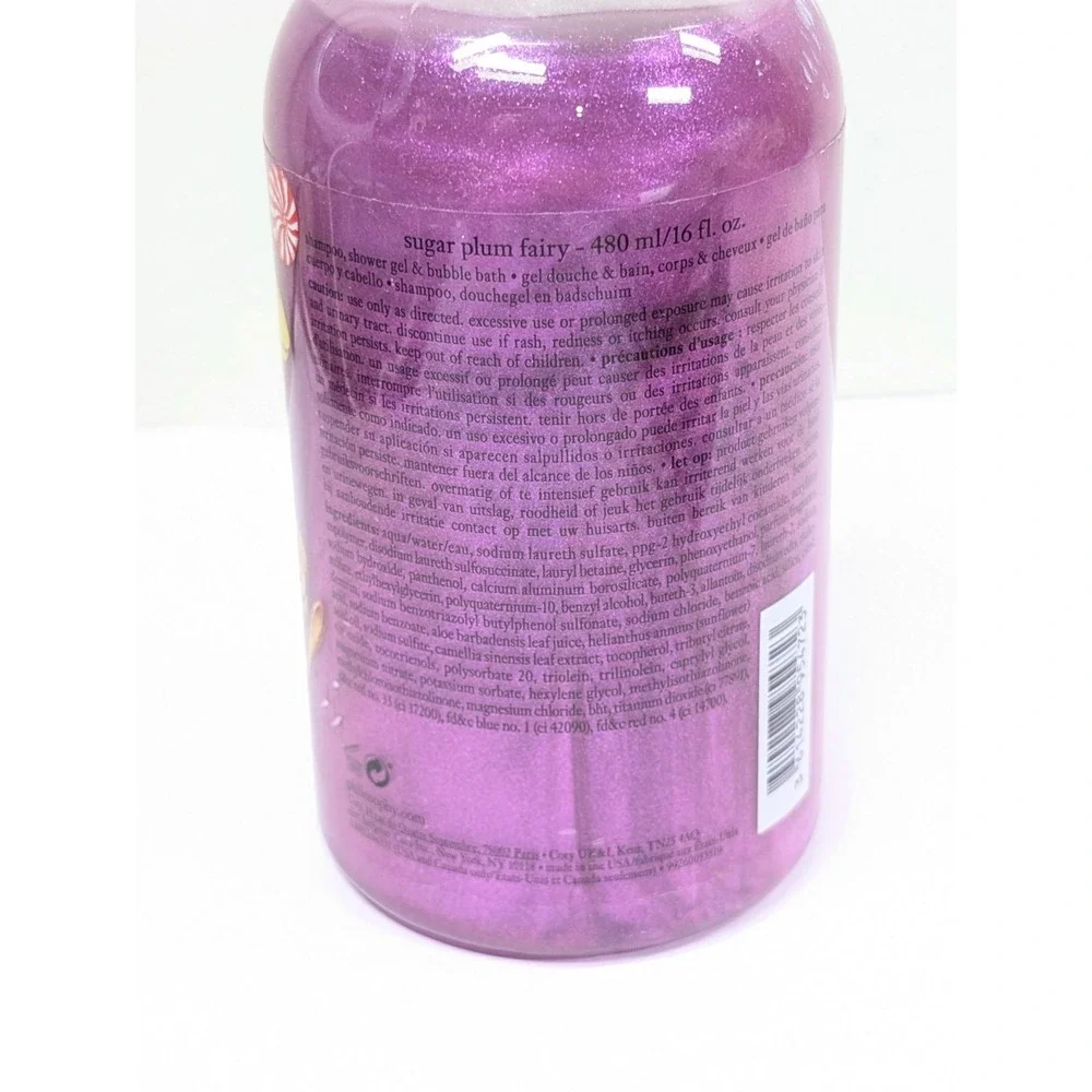 Philosophy Sugar Plum Fairy 3 in 1 Shampoo‎ Shower Gel Bubble Bath 16fl oz New